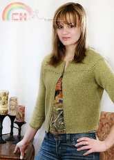 Eyelet Cardi by Bonne Marie Burns