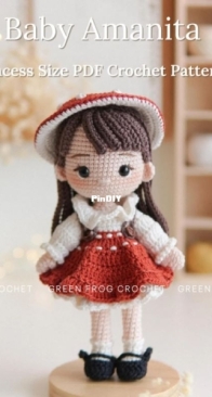 Green Frog Crochet - Thuy Anh - Đặng Thùy Anh - Princess size: Baby Amanita