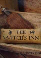 Country Rustic Primitives - The Witchs Inn Pillow Tuck