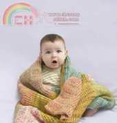 Lion Brand Yarn-90077AD-Sugar Hill Baby Throw-Free