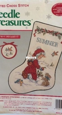 Needle Treasures 02887 - Christmas Friends Stocking XSD
