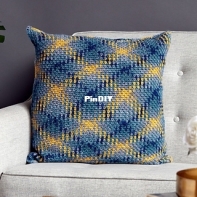 Yarnspirations - Caron CAC0520-029683M - Crochet Color Pooling Pillow - Free