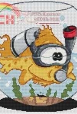 SCUBA DIVING GOLDFISH from STITCHTASTIC