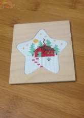 Needle Magic Inc, Winter Scene, wood frame