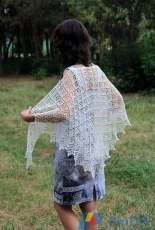 Quiet Evening Shawl by Venera Sharipova-English,Russian-Free