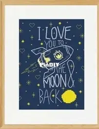 I Love You to the Moon and Back by Iryna/ Irene Stegnii