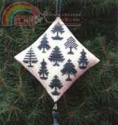 Historic Stitches - Christmas forest ornament