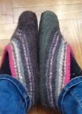 felt slippers color