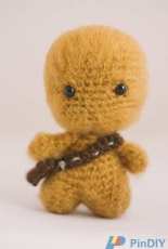 Electric Bunny Crafts - Gina Fiorito - Chewbacca Amigurumi Doll