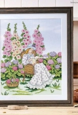 A Tranquil Moment - Sewing Lady by Amanda Gregory from Cross Stitch Gold 162 XSD