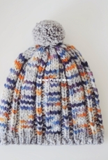 Blended Grey Winter Hat by handmade state of mind-Free