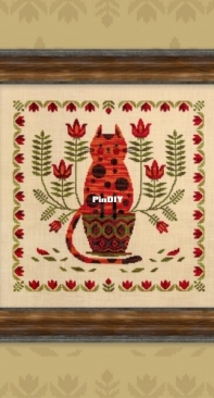 OwlForest Embroidery - 0189-KITs-E - The Cat And The Floriculture