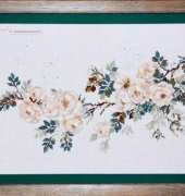 Riolis 762 Blooming White Flowers by Yuliya Krasavina