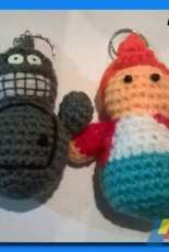 Bender y Fry keychains
