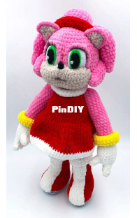 Forosenko knits - Tanya Forosenko - Эми Роуз Amy Rose (Sonic the Hedgehog) - Russian