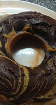 Budín marmolado