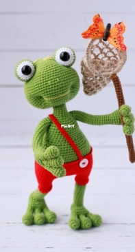 Toys by Ustyushka - Maria Ustyushkina - Frog Frankie - Russian
