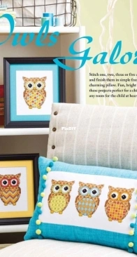 Owls Galore by Sharon Pope from Just Cross Stitch June 2014 XSD