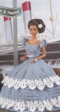 Annies Attic - Annies Fashion Doll Crochet Club - Elsie Caddey - Sweet and Simple