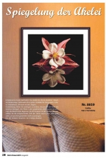Reflection of the Columbine Nr. 8859 From Dein Kreuzstich Magazin 5-2017