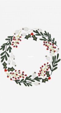 DMC - Christmas Day Wreath - Free