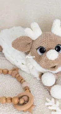 Pufy toys - Reindeer pajama bag by Angelina - English