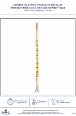 DMC - Horizontal Stripe Friendship Bracelet - Free