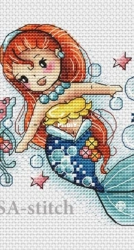 SA-pattern - Mermaid With A Jellyfish by Alexandra Zamorina