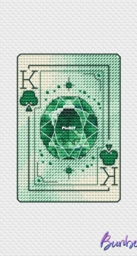 Bunberry stitch - Gem Cards. Emerald by Lidia Gorbikova