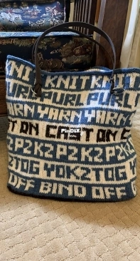 Irocknits- Knitwords Tote Bag - Cori Eichelberger