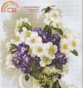Luca-S B512 - Vase with Jasmine Flowers (Vaza cu flori de iasomi)
