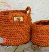 Pink Snail Boutique - Rustic Basket Set of 2