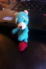 teddy to go trick or treating, no clothes