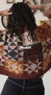 Heirloom Quilt Cardigan by Katryn Seeburger - English