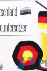 Kuma Tutorial Designs - Küma Tutorials - Kuema Loom - Marius Eger - Germany EM Drink Coasters - German - Free