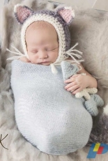 Briana K Crochet- Briana A Kepner - Cat Newborn Crochet Set