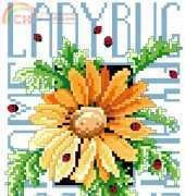 Ladybug Fly Away Home from Leisure Arts 3413 Jewels from the Garden PCS