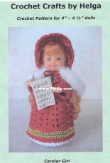 Crochet Crafts by Helga - Helga Kraft - PPS15 - Caroler Girl
