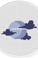 Daily Cross Stitch - New Moon