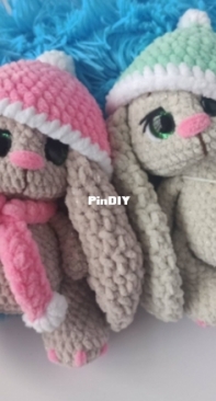 Lenok Knits - ЛенОк Bяжет - Elena Nikiforova - Елена Никифорова - Bunny - зайки - Russian