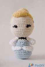 Electric Bunny Crafts- Gina Fiorito - Princess Cinderella Amigurumi Doll
