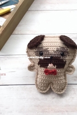 Spin a Yarn Crochet - Jillian Hewitt - Pocket Pug Free Crochet Pattern - Free