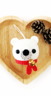 Stitch By Fay - Fay Lyth - Polar Bear Ornament - Free