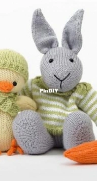 Deramores -Easter Bunny and Chick by Amanda Berry
