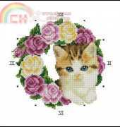 Cat with flower