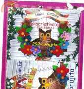 Mooleka Criativa 292 Corujita / Owl Guirlande - Portuguese