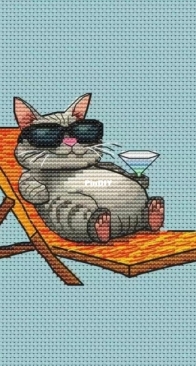 Cat On A Chair by Anna Gaptullina