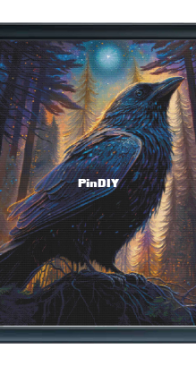 DarkXStitch - Night Raven by Nadia Andrews - Free