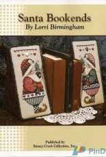 Santa Bookends by Lorri Birmingham - From Stoney Creek Collection 2006