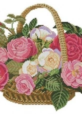 Eva Rosenstand 14-280 Basket with Roses PCS